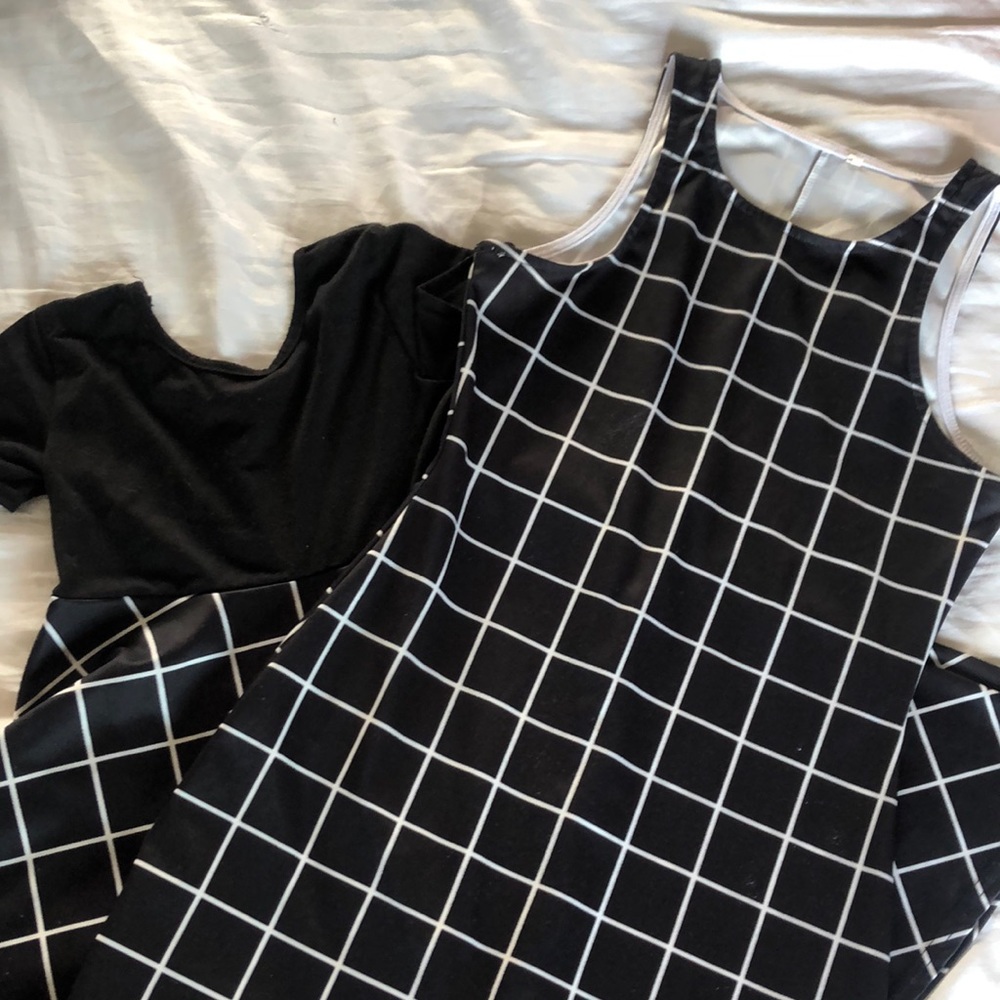 Mommy and Me- Black and white dress